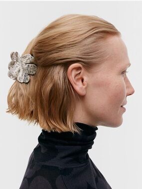 Marimekko Unikko Hair Clip Small - Gray